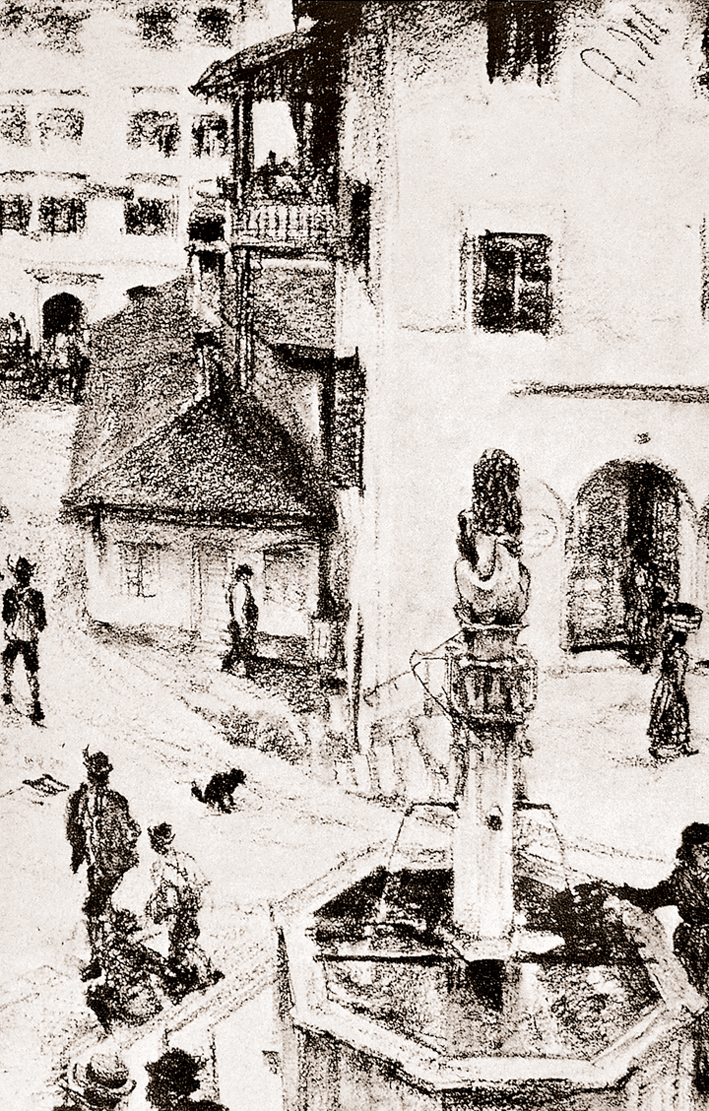  Adolpyh Von Menzel —— 城市街景